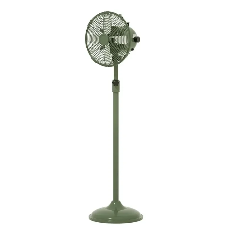 8 بوصة العتيقة الزخرفية المعادن الدائمة مروحة الأدبية والطراز القديم العمودي المعادن الرجعية مراوح كهربائية الحنين الصامتة المشجعين