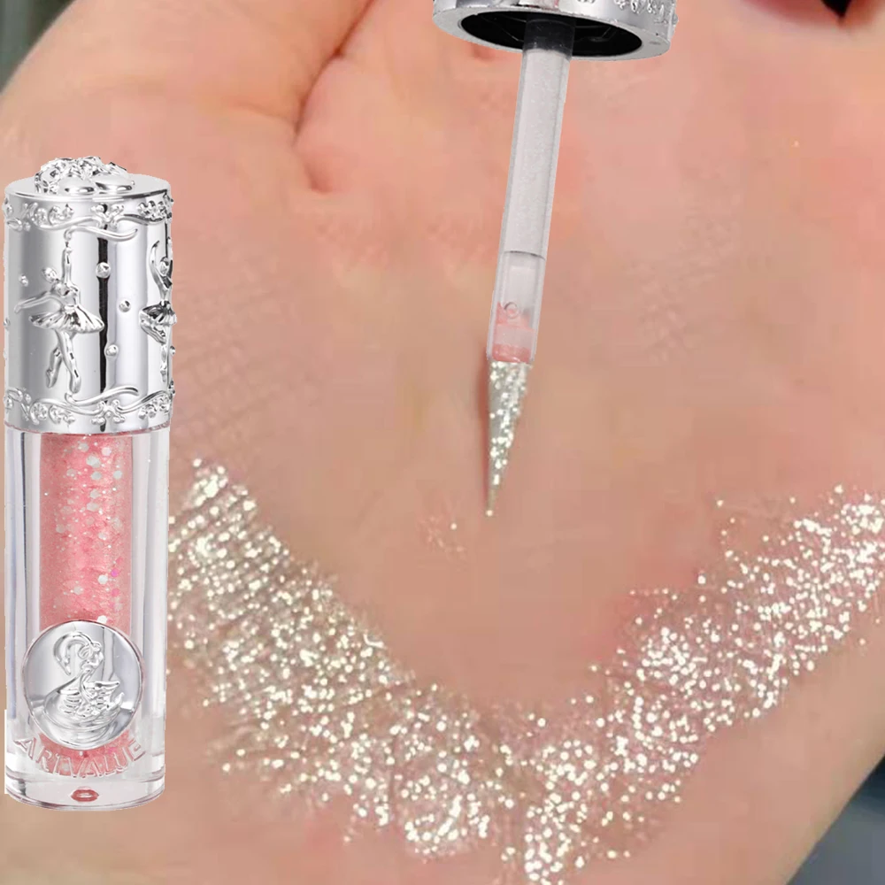 Baltische Vloeibare Oogschaduw Helderder Liggende Zijderupsen Glitter Eyeliner Glinstert Waterdicht Hoogtepunt Gezicht Beauty Party Charmante Make-Up