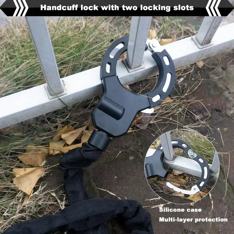 Waterproof Anti-Theft Bike Chain Lock, alta segurança, resistente, anti-roubo, "trotinette" elétrico