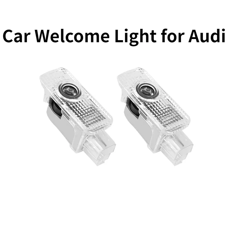 

2Pcs Car Door Welcome Lights Led Projector Lamp Auto Accessories For Audi Sline A1 A3 A4 A5 A6 A7 Q3 Q7 TT R8 B5 B6 B8 C5 C8 8P