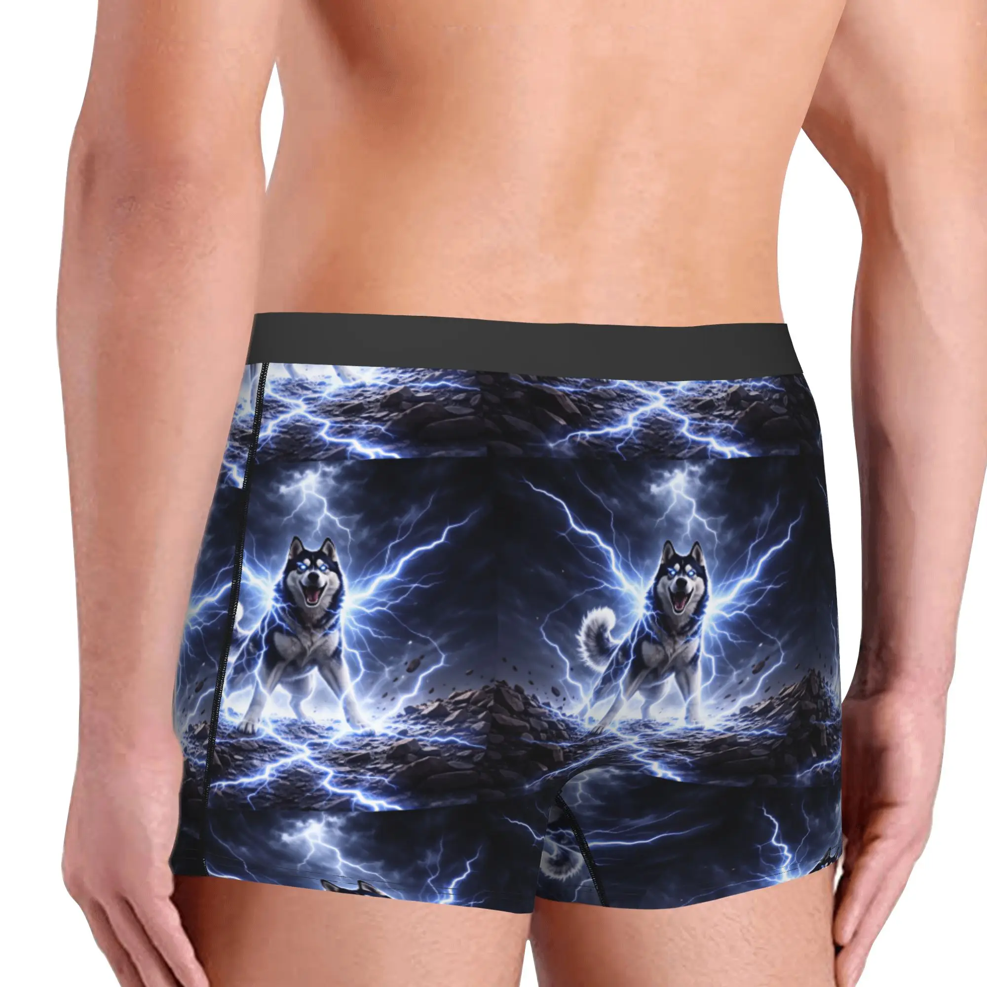 Fashion Animal Wolf Boxers Shorts Panties Men's Underpants Comfortable  Briefs Underwear
