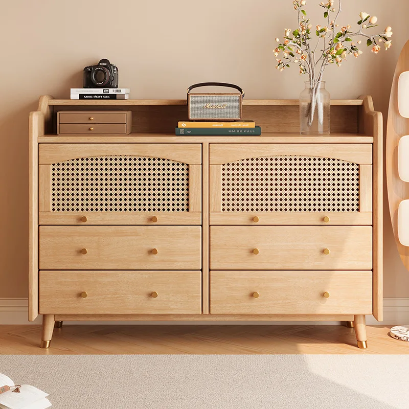 

PE ротанговый обеденный боковой шкаф, современный простой бытовой кухонный шкаф для гостиной, шкаф для художника, мебель для дома Komod XY40GZ