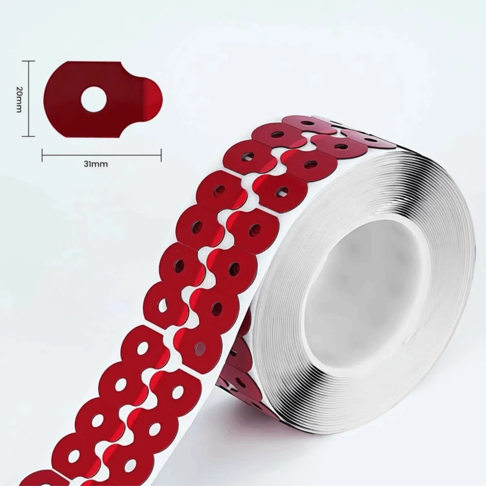 Double Sided Lens Edging Blocking Pads Red Non-Slip Optical Adhesive Sticker High Quality Lens Processing Accessories