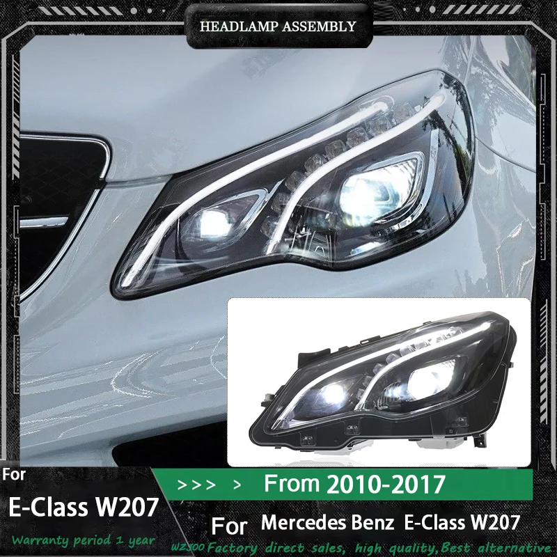 

Стайлинг автомобиля для 2010 2011 2012-2017 W207 E-Class E200 E260 E300 Светодиодная автофара DRL Сигнальная линза проектора Авто аксессуары