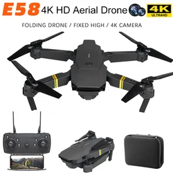 E88/E58 Mini Drone profesjonalne 4K kamera HD unikania przeszkód zdjęcia lotnicze bezszczotkowe składane zabawki Quadcopter prezenty