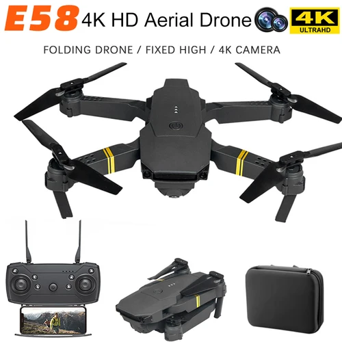 Imagen 1 del producto E88/E58 Mini Drone profesional 4K HD cámara para evitar obstáculos fotografía aérea sin escobillas plegable Quadcopter juguetes regalos