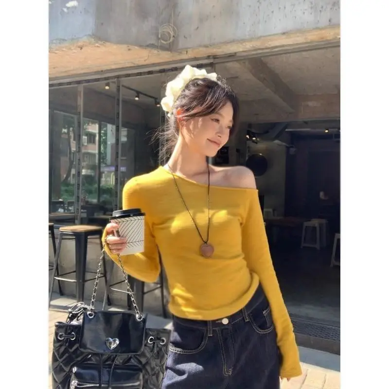 

Long Sleeve T-Shirts Womens Oversized Cotton Gothic Ruffle Aesthetic Crop Top Harajuku Lace Casual Comfortable Elegant Autumn