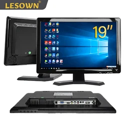 LESOWN Portable Industrial Display 19 inch Ultra Wide Touch Screen 1440x990 IPS External Monitor with Speakers for Computer TV