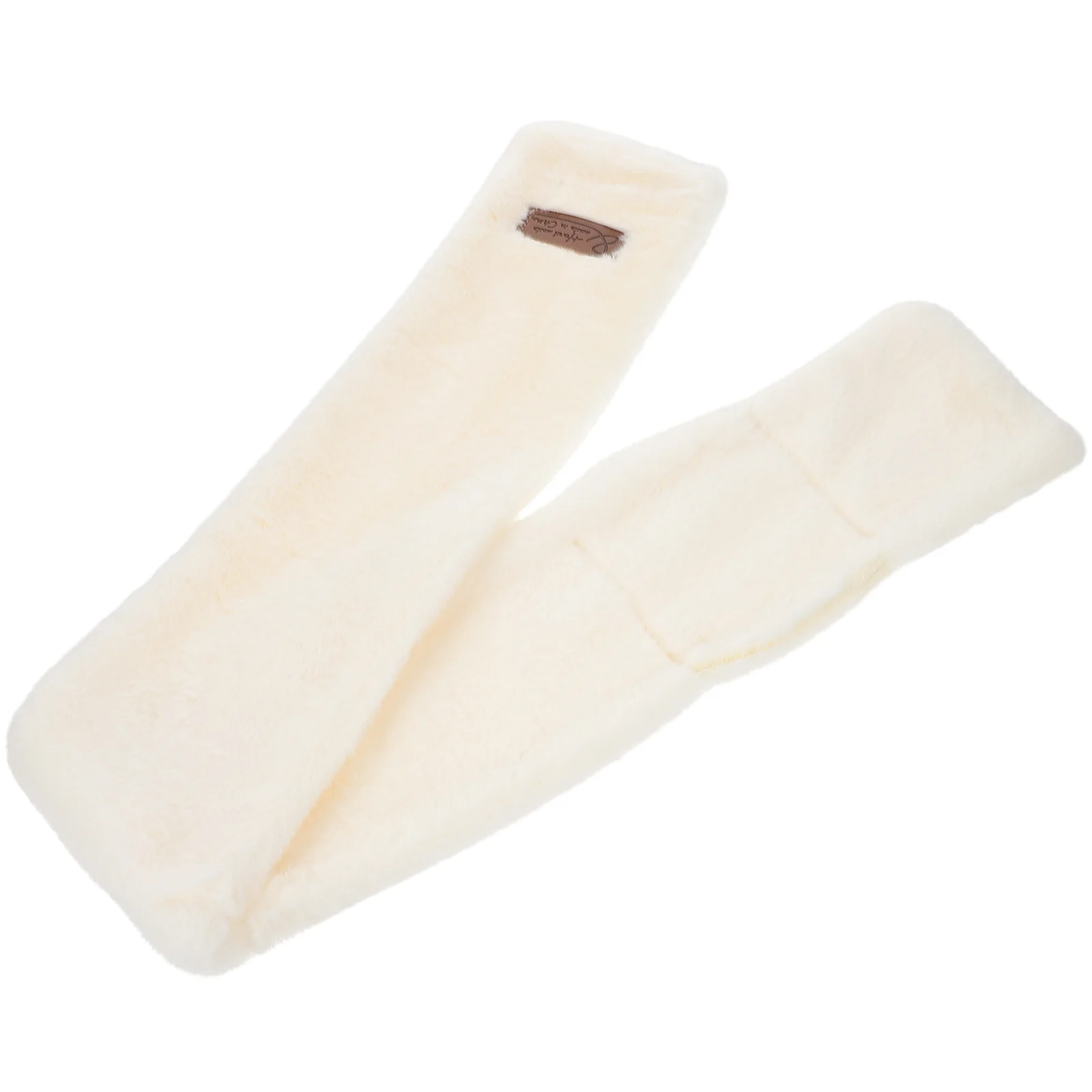 1 قطعة أرنب تقليد الشتاء الرقبة التفاف شتاء دافئ وشاح دافئ عبر طوق لينة فروي الحرارية الباردة واقية وشاح للنساء #3