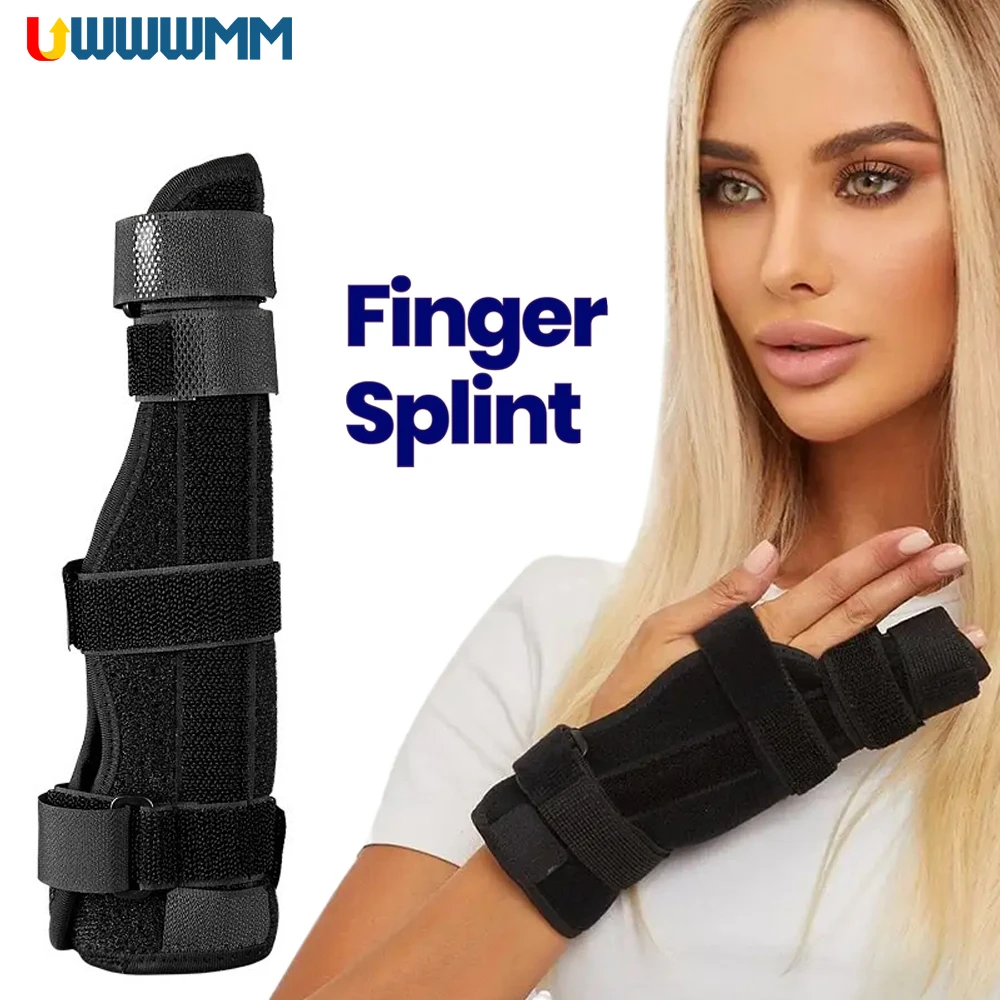 1Pcs Adjustable Wrist Brace Pinky Finger Splint Adults Arthriti Hand Brace with Finger Support Sprain Pain Relief Thumb Brace