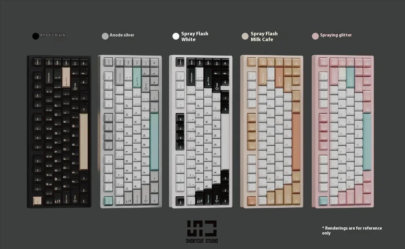 Imagem -02 - Shortcut Studio sem Fio Bluetooth Teclado Mecânico Alumínio Três Modo Rgb Custom Long Endurance Bridge75