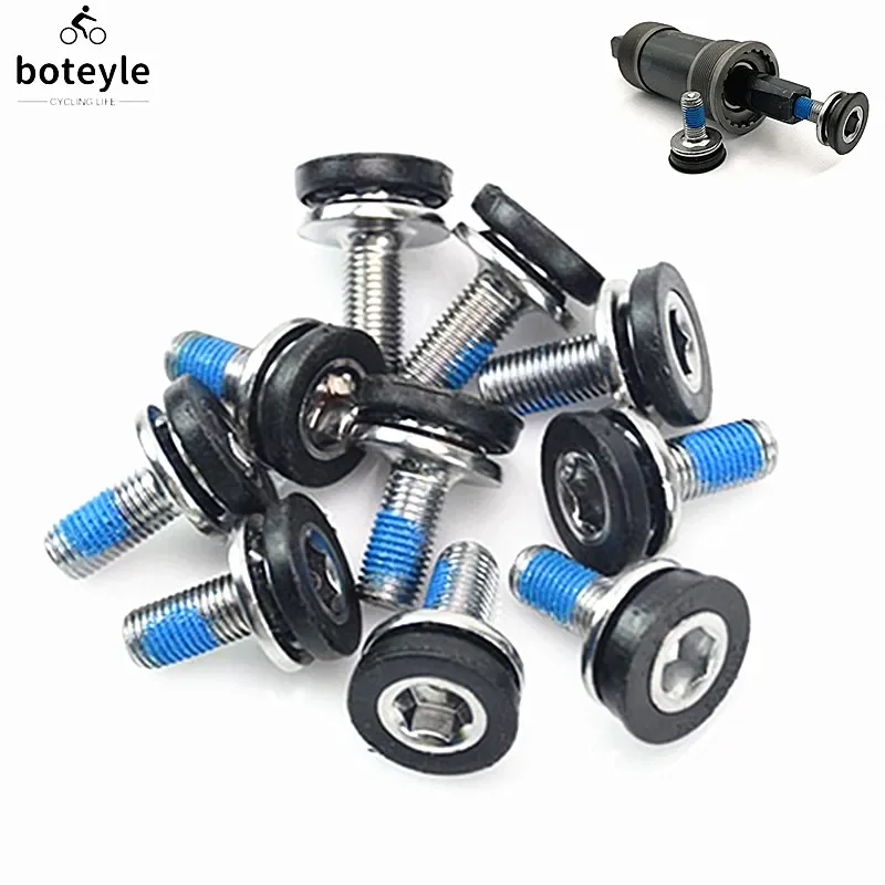 2/4/10pcs M8x15mm Mountain Bike Hex Head Crank Arm Bolts Bicycle Axle Bolt Waterproof Screw Bicycle accessories Repair Tools