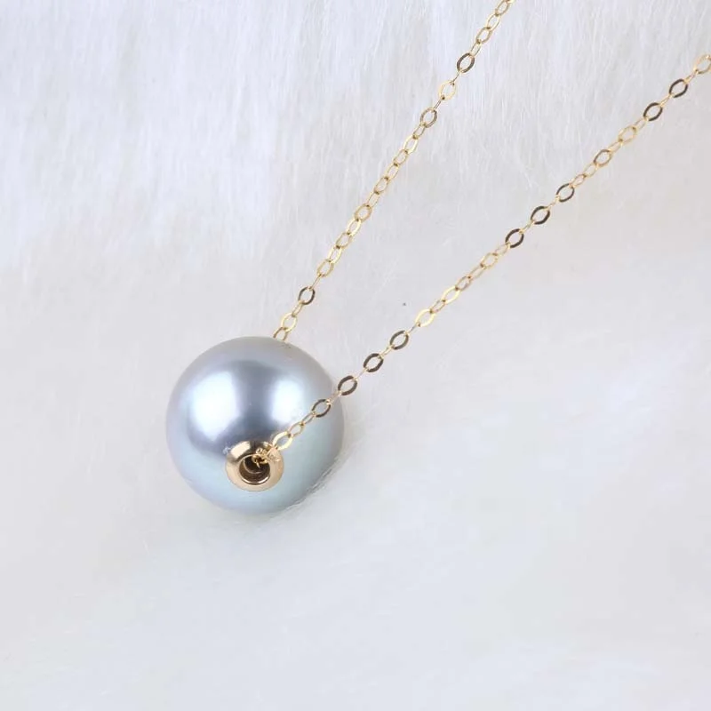 9-10mm Size Akoya pearl 18k gold jewelry necklace