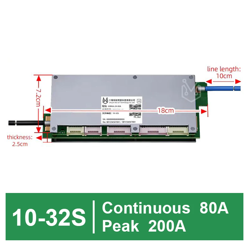 Smart BT ANT BMS 7S-32S 80A 48V 60V 96V Lifepo4 Li-ion BMS App Monitor Balans voor Elektrische Voertuig Zonne-energie Met UART APP