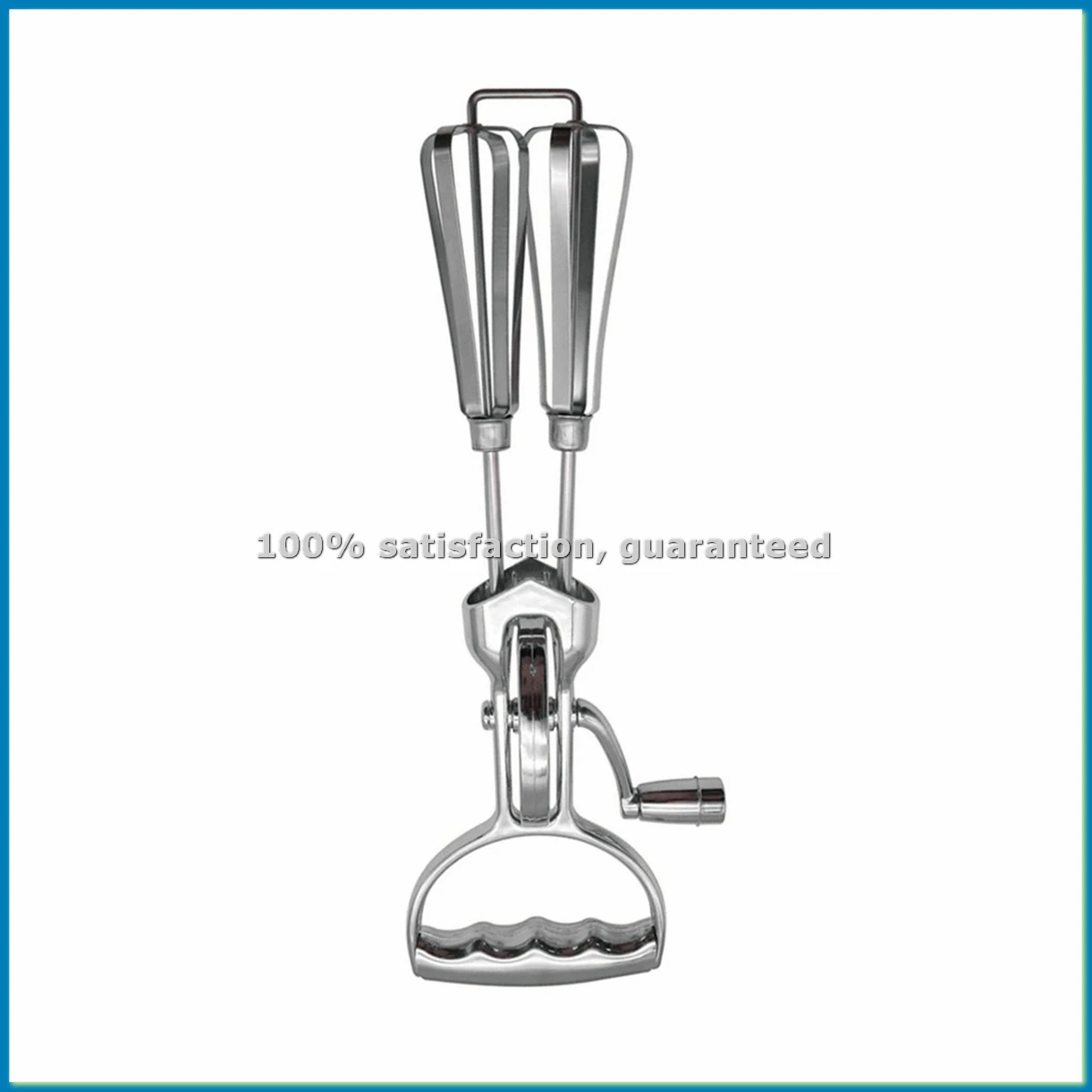 

Ручной венчик с двойной головкой из нержавеющей стали, роторный, с ручкой-кривошипом - A07G