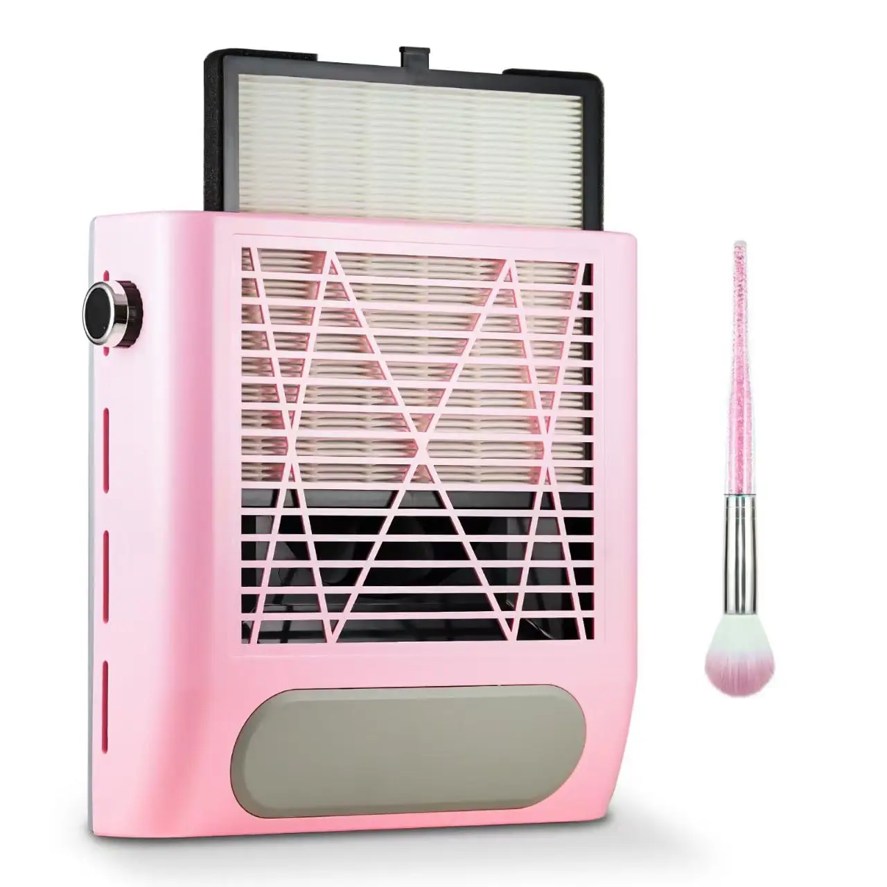 

80W Adjustable Nail Dust Extractor Vacuum with Reusable Filter, Low Noise for Acrylic Gel Manicure