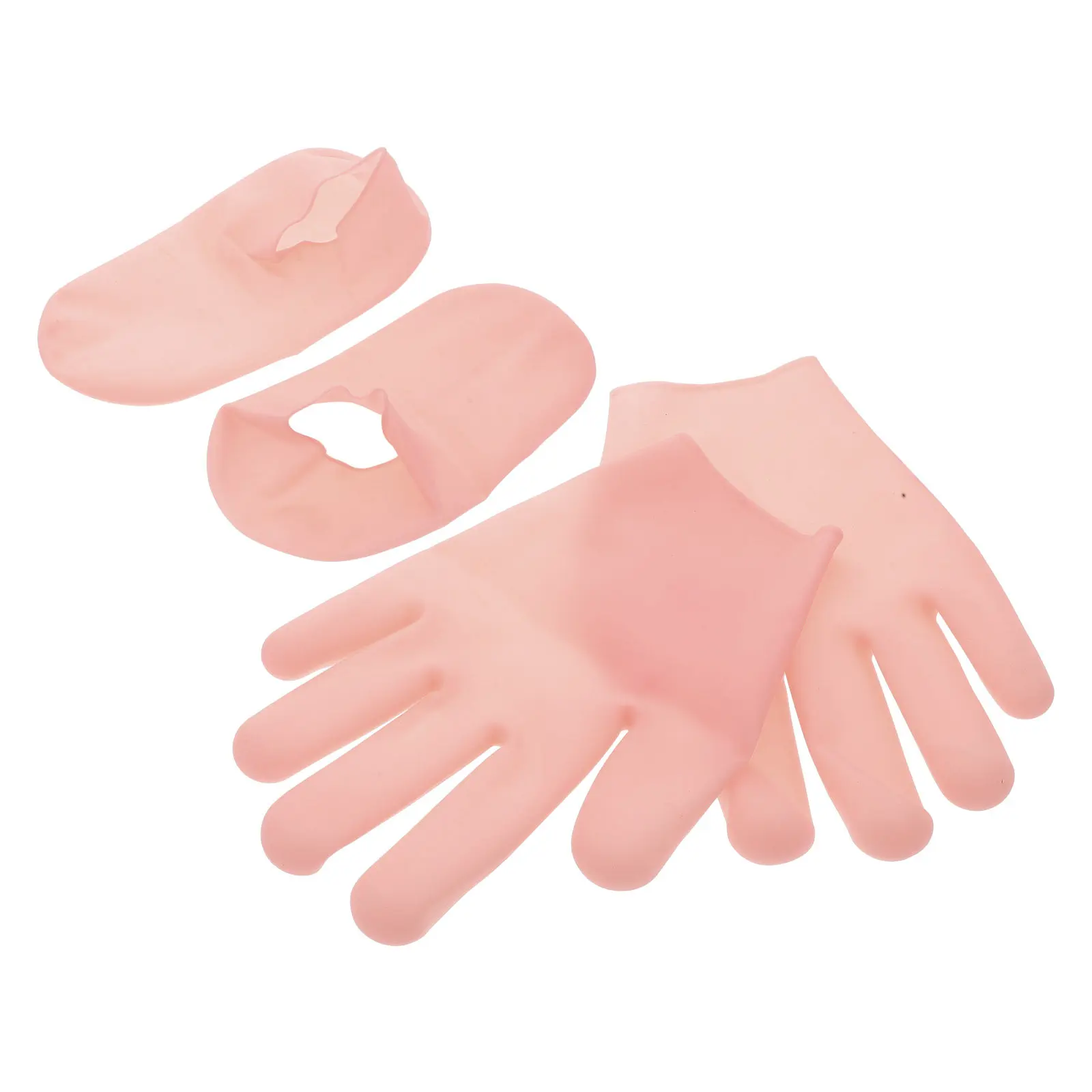 Silicone Moisturizing Gloves Socks Set Gel Spa Socks Softening Repair Dry Cracked Hands Feet Hand Moisturizer Gloves Overnight view 5