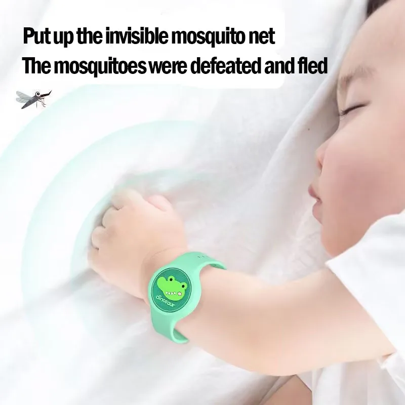 New Children\'s flash Drive Mosquito Bracelet Toy Cartoon Luminous Anti-mosquito Watch Outdoor Mosquito Repellent