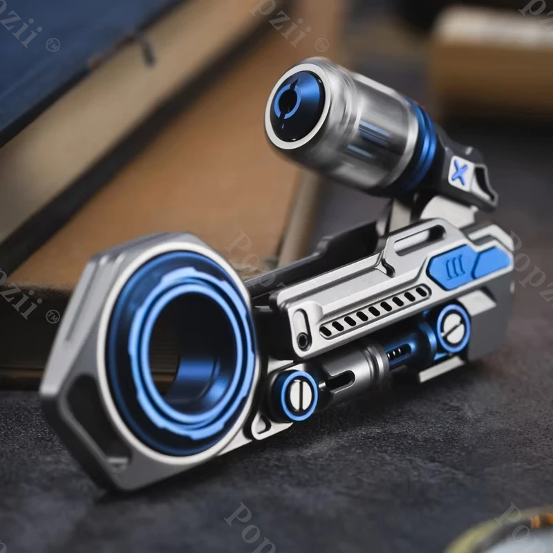 01EDC Time Knight 3.0 ของเล่นฟิดเจ็ตอเนกประสงค์ หลายวิธีในการเล่น เล่นท่ามือเล่นนิ้ว EDC Flips ของเล่นคลายเครียด
