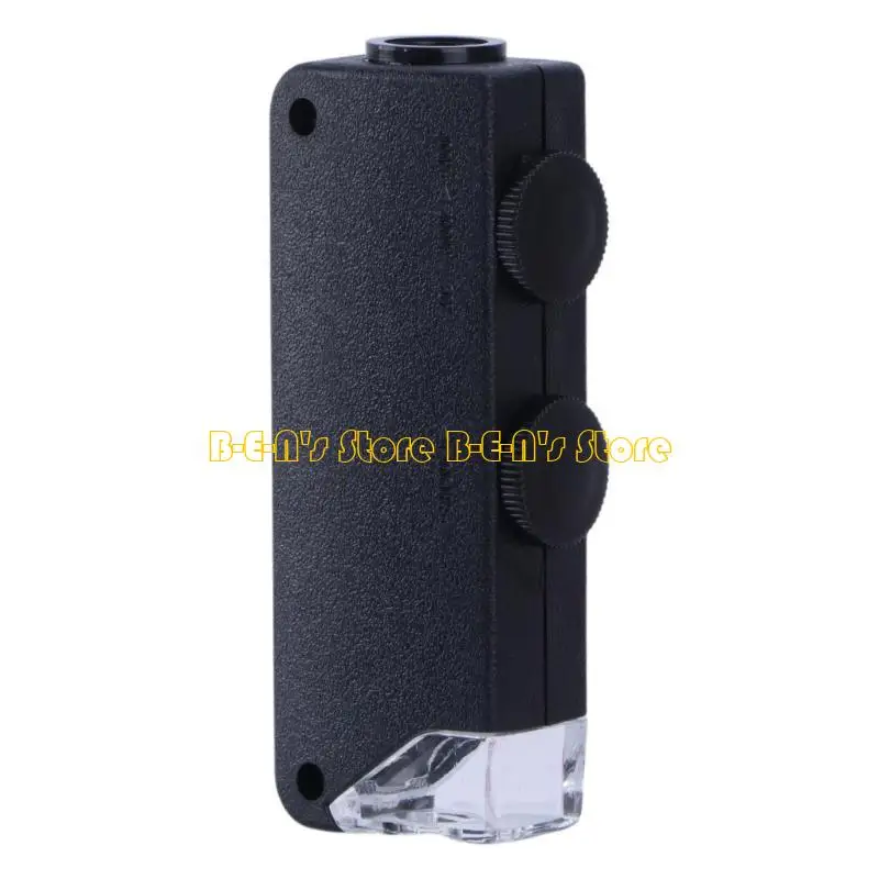 Y1ad Mini Handheld 60x-100x Microscopio bolsillo Lupe
