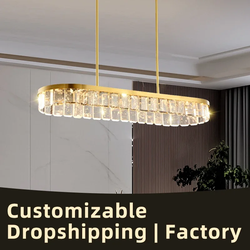 

Chandelier for Living Room Nordic Hanging Lamps for Dining Room Bedroom HQ Light Pendant Lamp Luxury French Candle Large Crystal