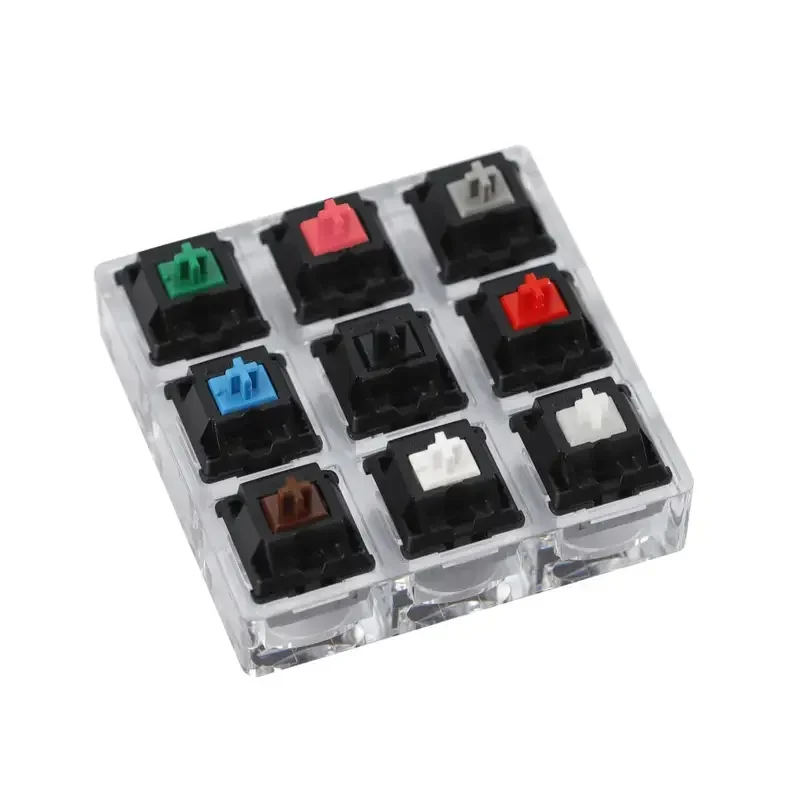 9 Key Cherry Gateron Green Clear White Gray Clear Zealio Purple Kailh Box Navy Jade Switches Shaft Testing Tool Switch Tester