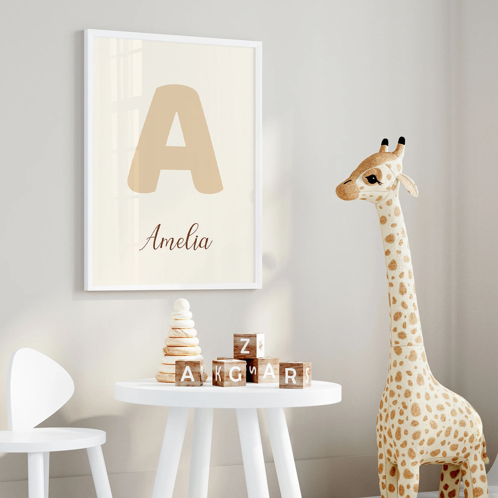 3pcs Personalized Custom Name  - огляд і ціна Baby Nursery Prints