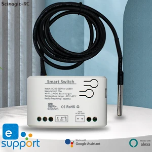 Interrupteur de température intelligent WiFi, contrôleur Ewelink 2000W, thermostat intelligent avec moniteur de consommation d’énergie, fonctionne avec Alexa 6 meilleures ventes Sonoff TH16R2 - No 3