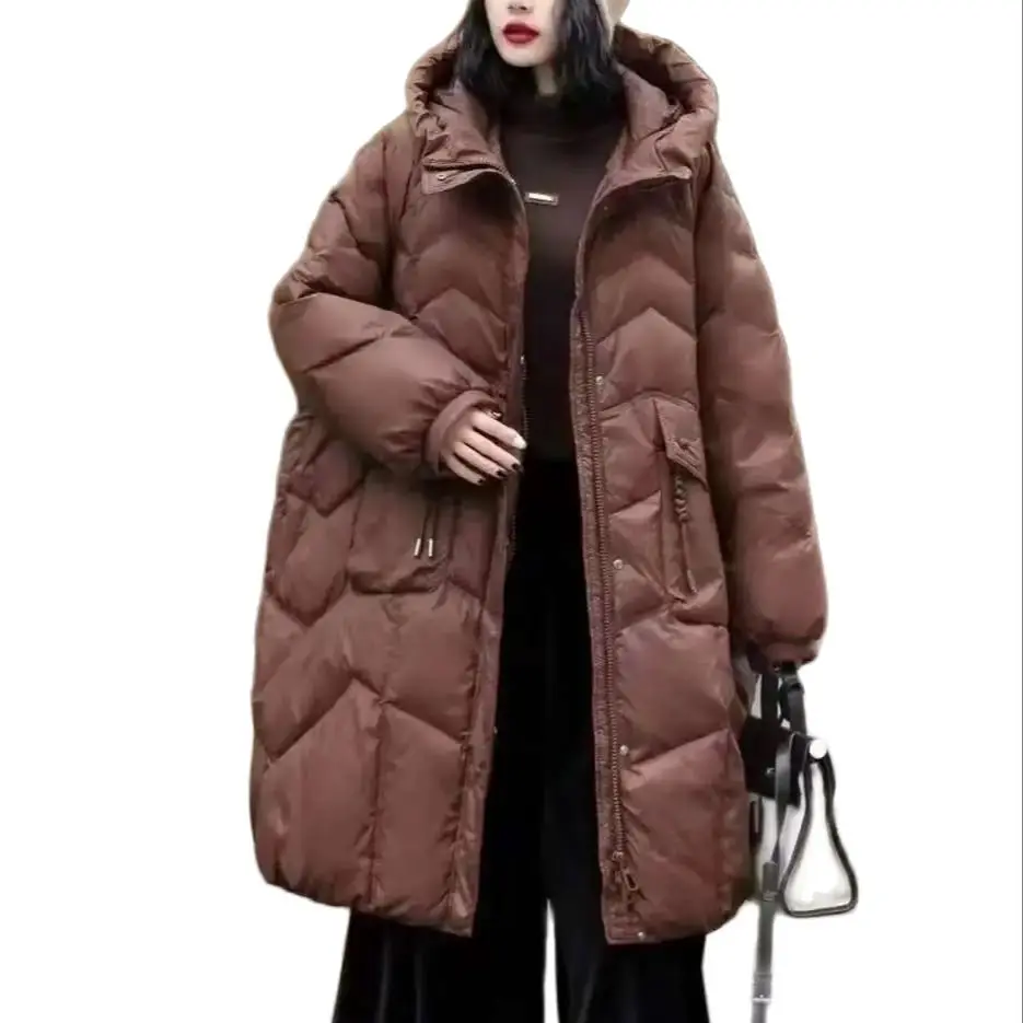 

90% Duck Down Jackets Long Puffer Coats Plus Size Outwear Keep Warm Tops Autumn Winter