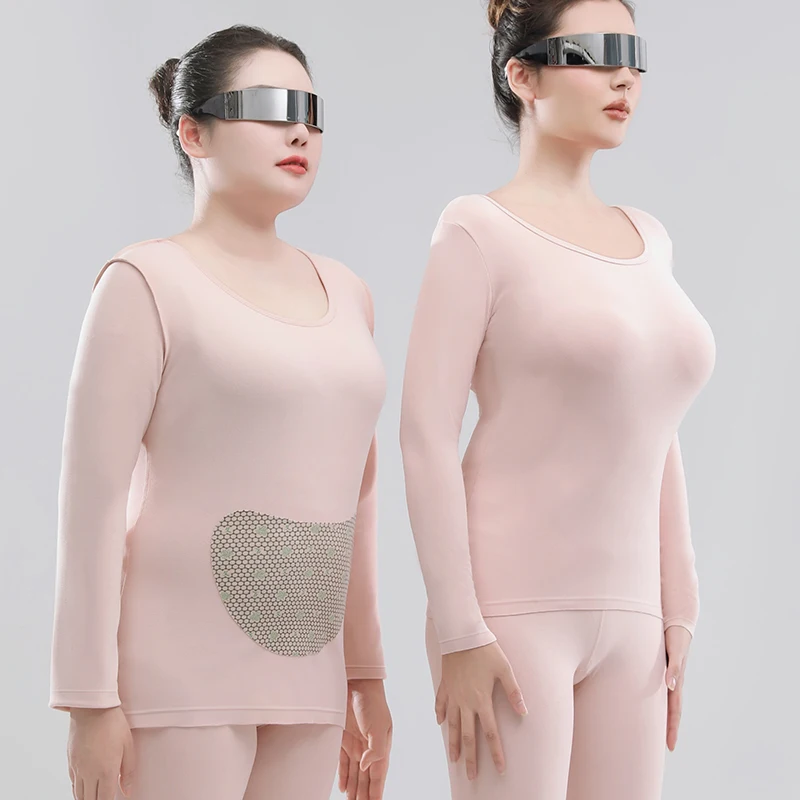 Winter Women\'s Thermal Underwear Set Thermo Thick Seamless Double Layer Warm Long Johns Body Slim 2Pieces Sets Female Lingerie