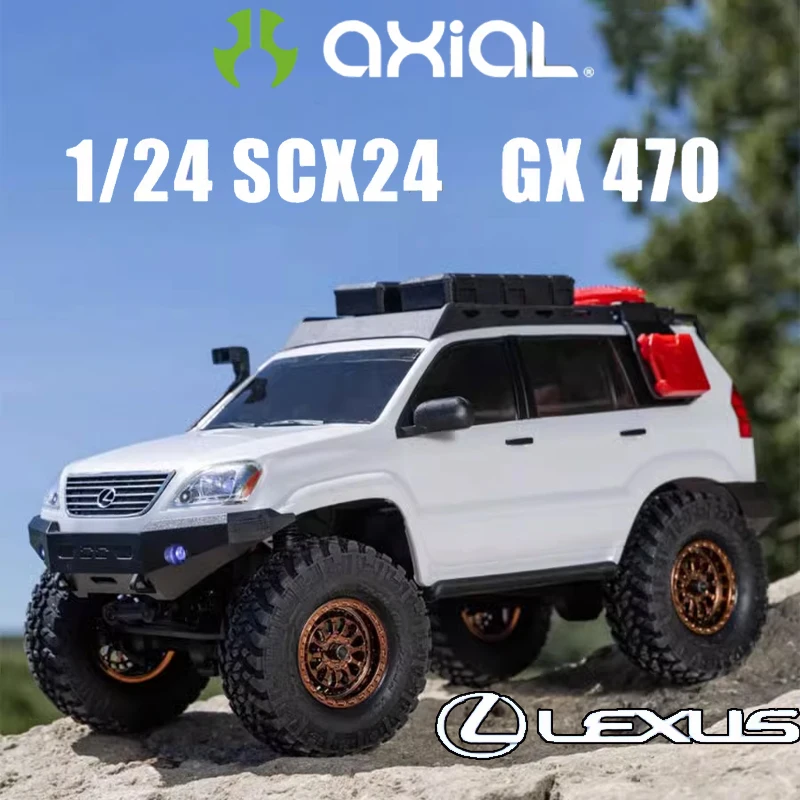 Axial 1/24 scx24 lexus gx 470 rtr pequena escala de controle remoto carro de escalada elétrico adulto e infantil brinquedo presente