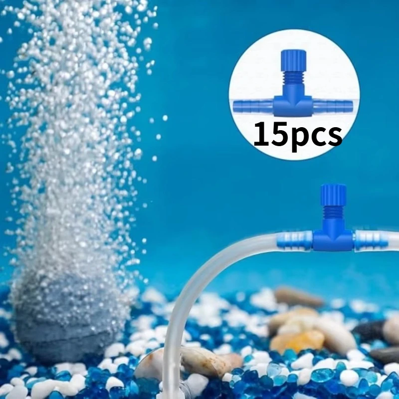 Aquarium Oxygen Pump Air Regulating Valve Straight-Through Air Flow Connection Turning Interface Regulator Fish Tank Supplies