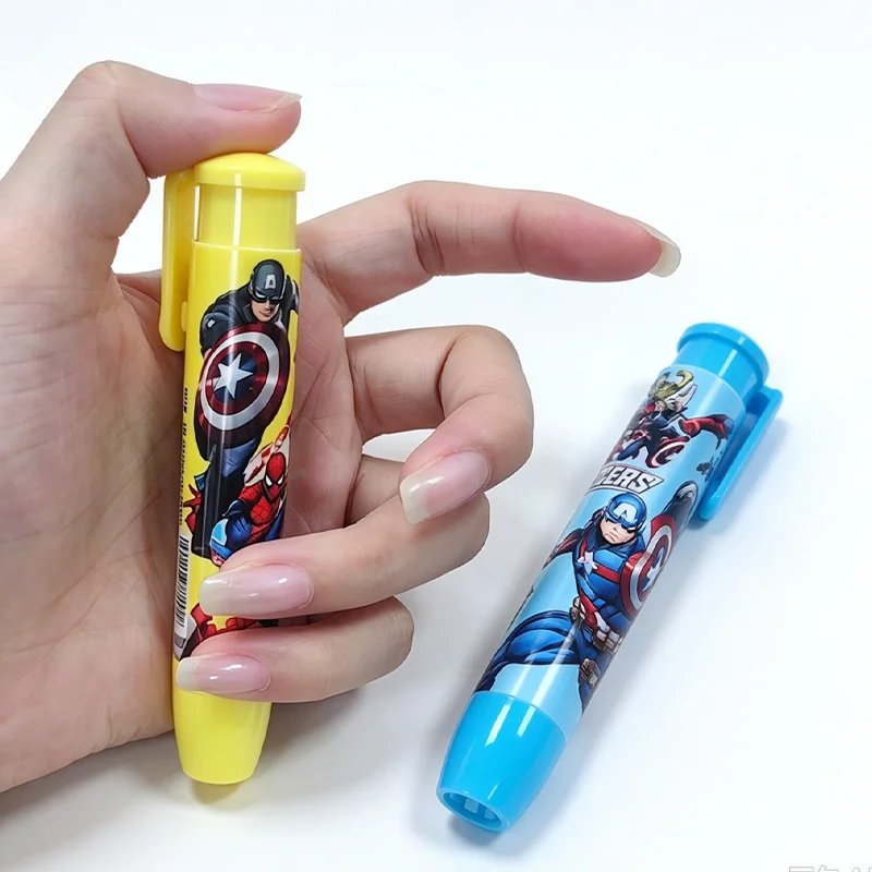 Marvel Iron Man, Hulk ，Spider-Man stationery, stationery erasers, push erasers,for erasing ，correction, school supplies, rewards