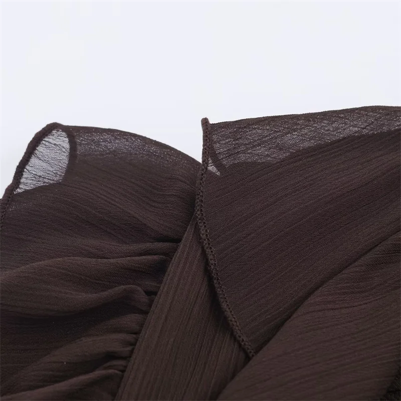 Feminino com cinto retalhos midi vestido na moda sexy moda 2025 outono sazonal casual saia elegante para mulher