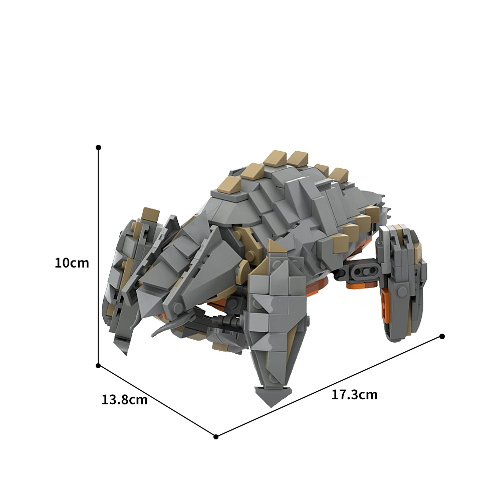 430PCS MOC-180502 Terminid Charger Building Blocks Gameplay Helldivers 2 Anti-Armor Weapo Bricks Creative Children Toys Gift