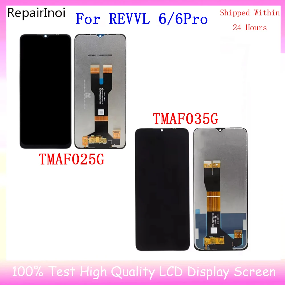 Original Tested For T-Mobile Revvl 6 Pro 5G LCD TMAF035G Display Screen Touch Digitizer Assembly LCD For REVVL6 TMAF025G LCD