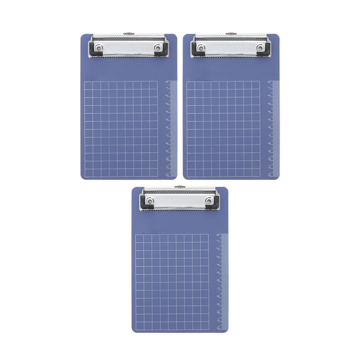 

3pcs A6 Plastic Clip Board Lightweight Writing Clipboard Smooth Edges Rounded Corners For Office School Medical Use