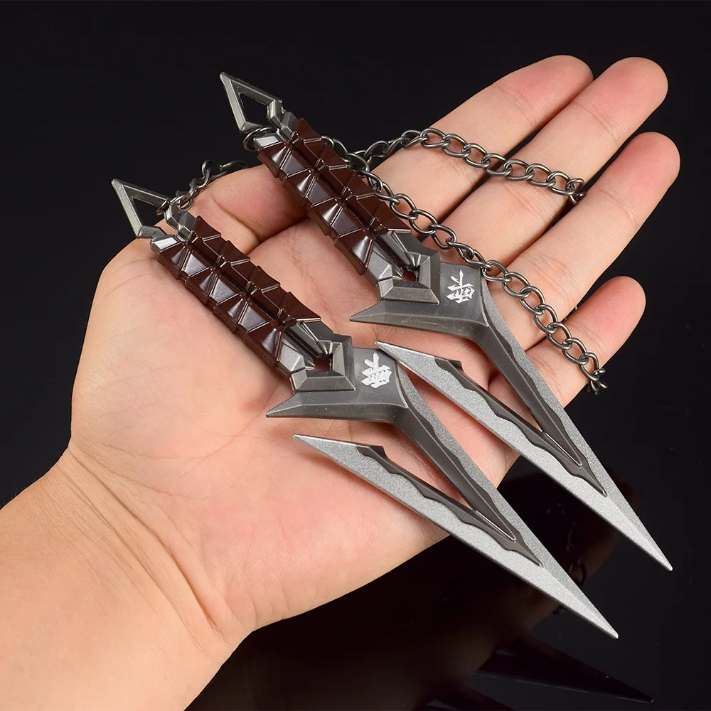 Valorant Game Peripheral Weapon 62cm Plastic Water Clan Black Wave of The Blade of The Pair Full Metal Weapon Model Gift Toys