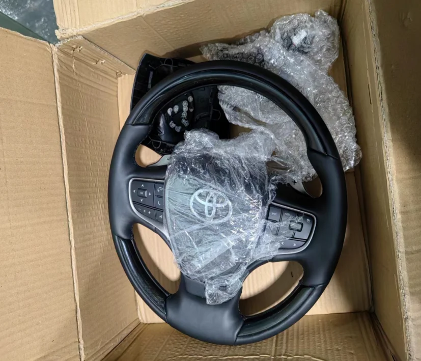 For Toyota sienna Factory Lexus steering wheel with heated steering wheel black leather sienna steering wheel