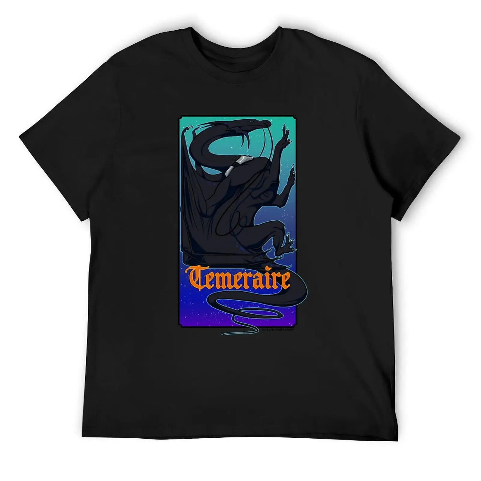 Temeraire dragon art print Naomi Novik T-Shirt blacks korean fashion for a boy sweat mens big and tall t shirts