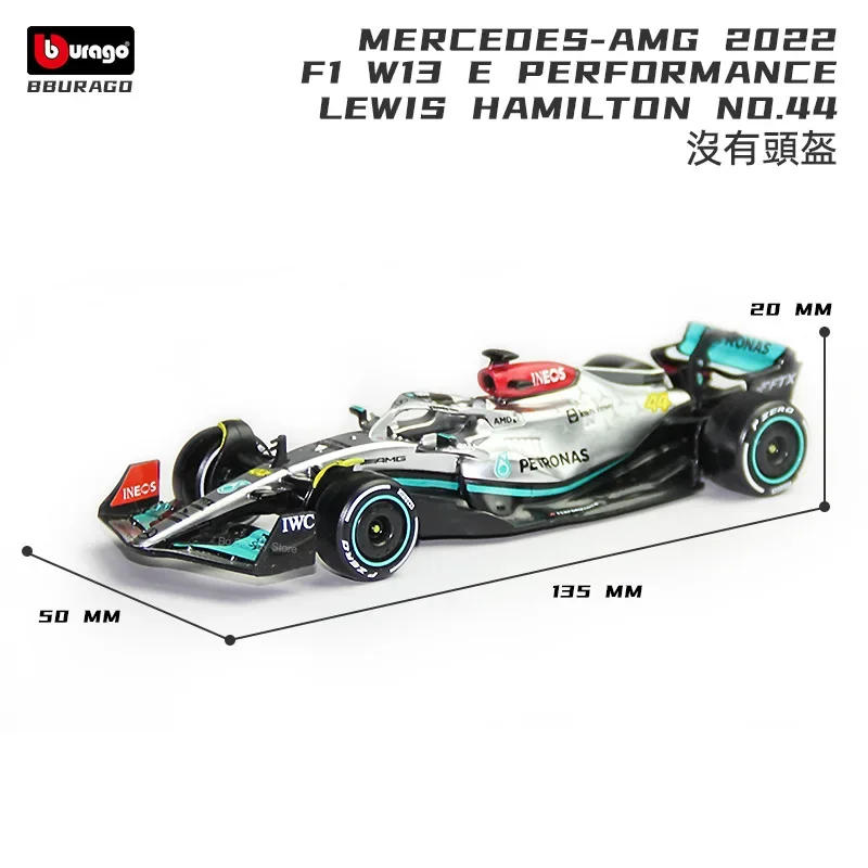 Bburago 1:43 Mercedes W14 Red Bull RB19 Ferrari SF23 Alpine A523 Alfa C43 F1 Model Formula Car Static Simulation Diecast Racing