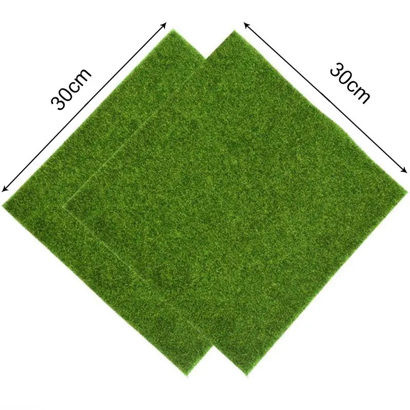 30x30cm sztuczne użytki zielone symulowane trawnik fałszywy mech fałszywy Tturf mały sąd krajobraz sceniczne układ roślina dekoracyjna wystrój