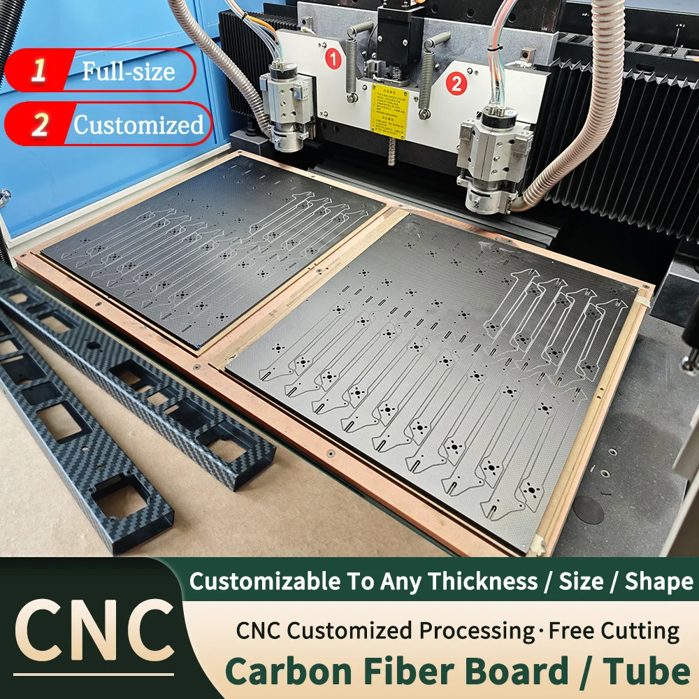 Индивидуальный продукт из 100% углеродного волокна 3K с ЧПУ, пластиной из углеродного волокна, саржевой трубкой из углеродного волокна и простой с матовой глянцевой поверхностью Индивидуальный продукт из 100% углеродного волокна 3K с ЧПУ, пластиной из углеродного волокна, саржевой трубкой из углеродного волокна и простой с матовой глянцевой поверхностью