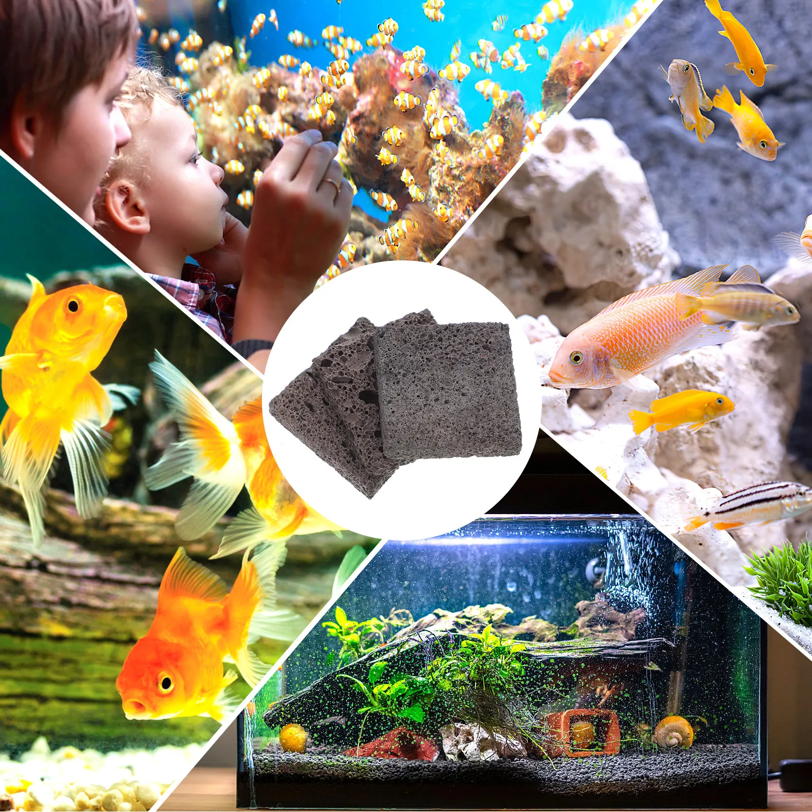 3 stuks vulkanische rotsen voo - Betta Fish Tank recensie en prijs
