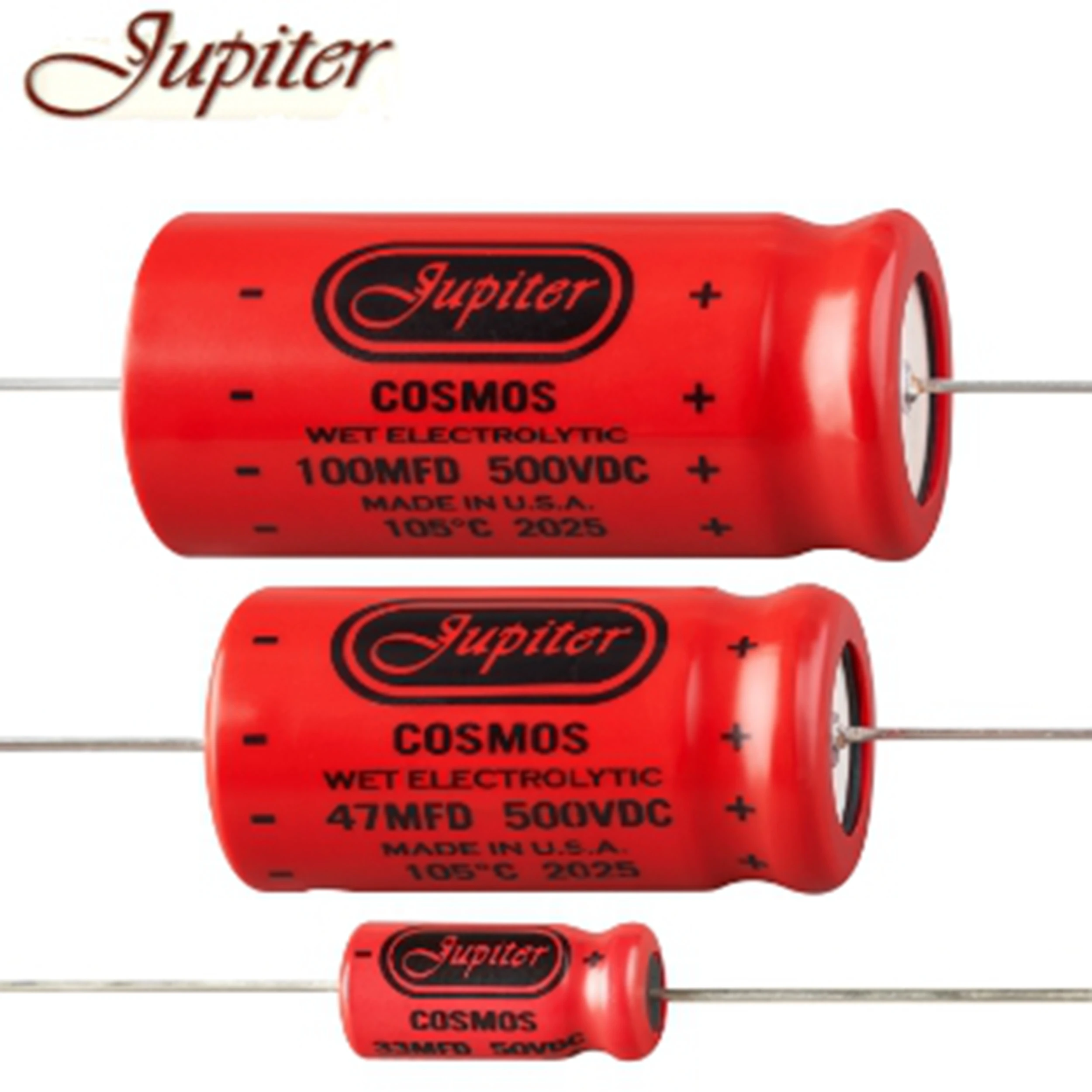 2pcs/lot Original American jupiter Cosmos Wet series 105C Wet electrolytic capacitor Audio capacitor free shipping