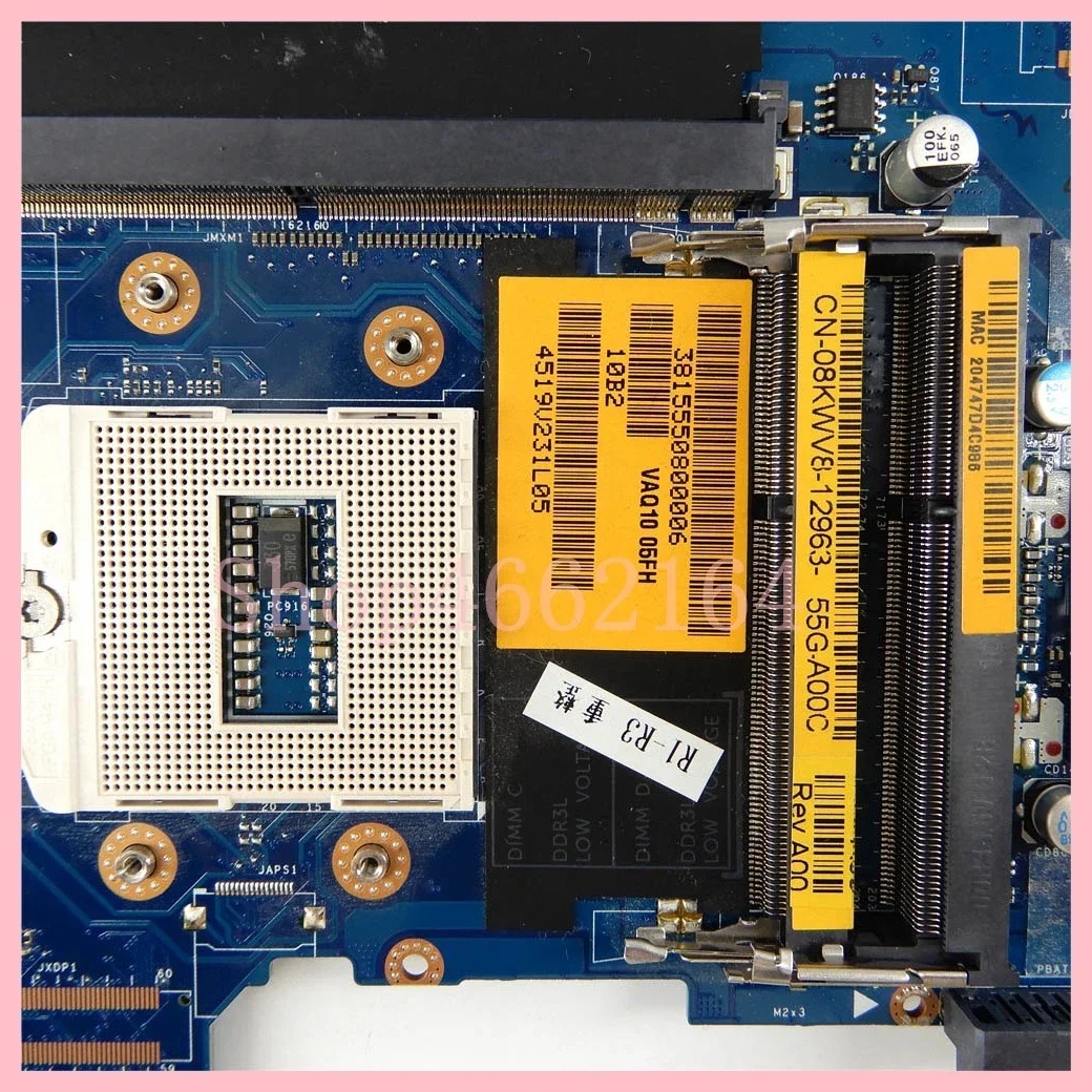 Imagem -03 - Placa-mãe do Portátil para Notebook Dell Precision M4800 100 Totalmente Testado ok La-9772p Cn08kwv8 Sr17c Ddr3l