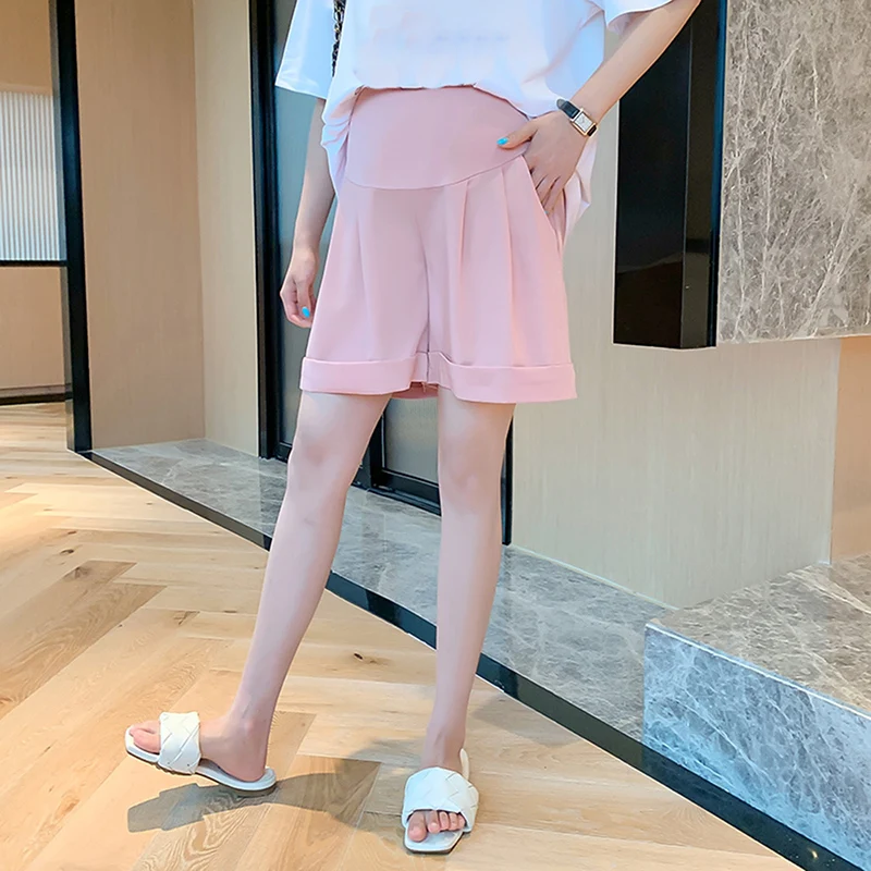 Maternity Chiffon Shorts Legging Summer High Waist Belly Underpants Clothes For Pregnant Women Wide-legged Pregnancy Shorts New