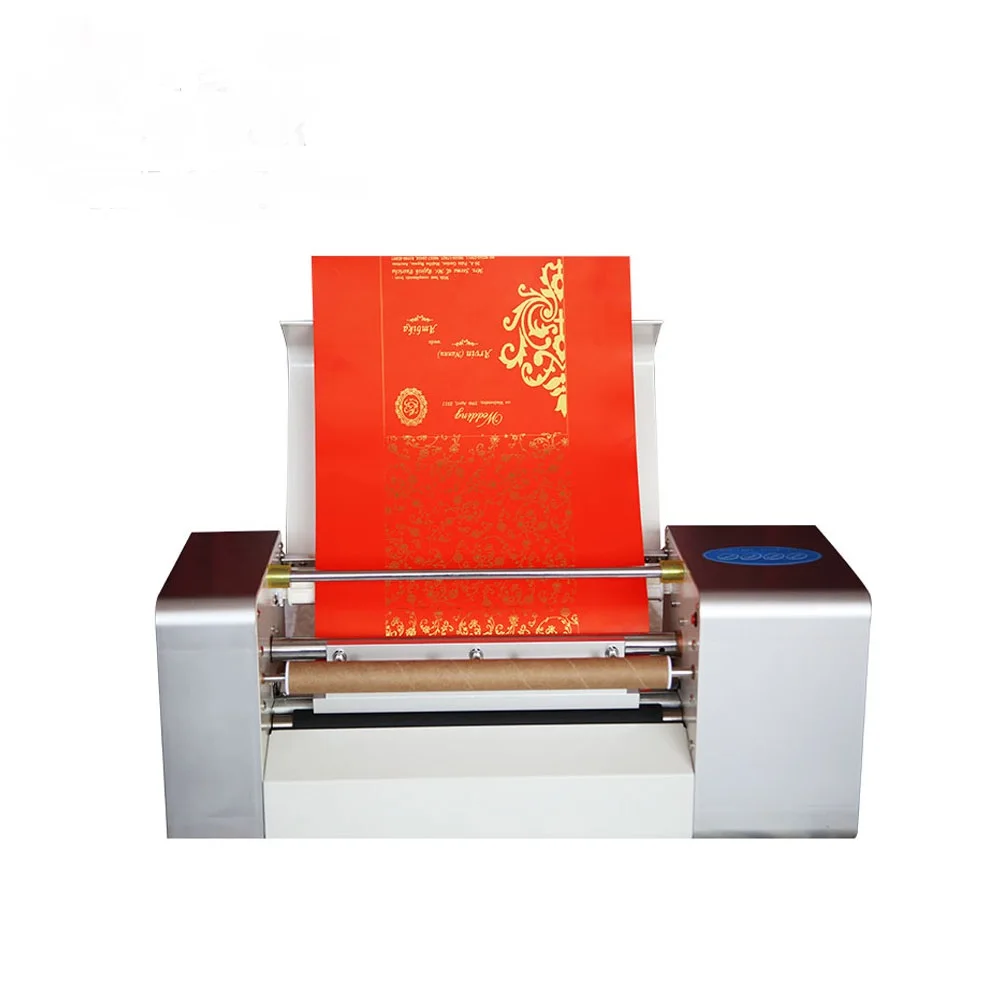 

2022 AMD320 flower ribbons cake ribbons digital foil printing machine stamping printer satin ribbon printing machine