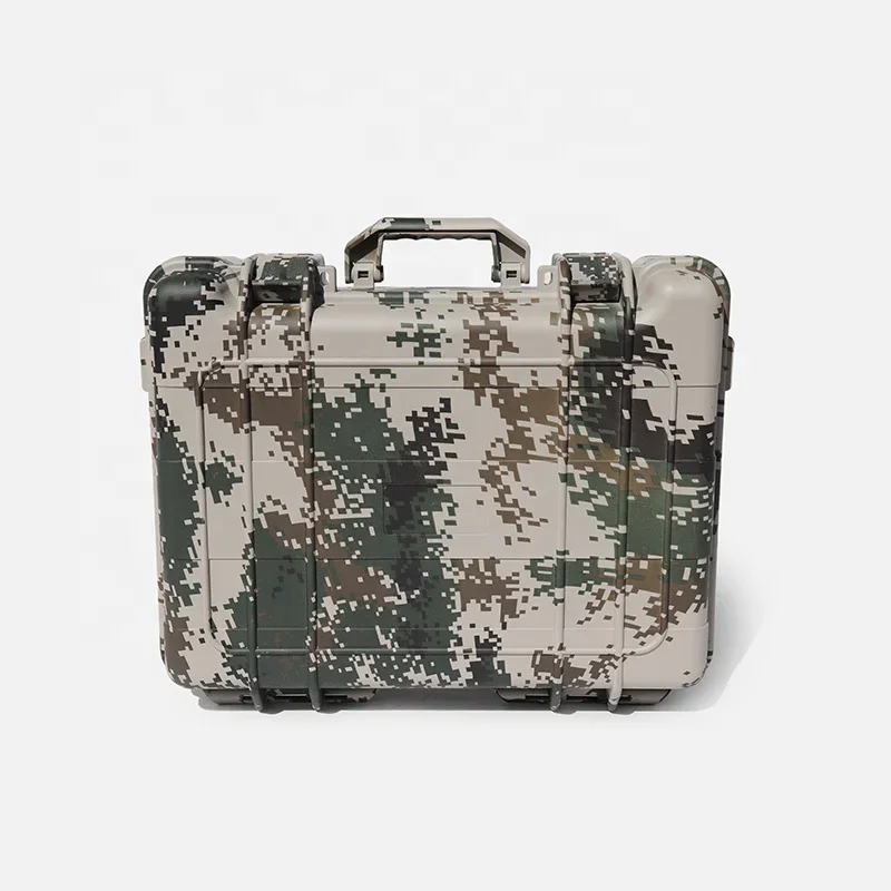 C206 estuche de almacenamiento de transporte de plástico ABS de Color camuflaje personalizado, estuche de vuelo de plástico duro impermeable para equipo de Audio