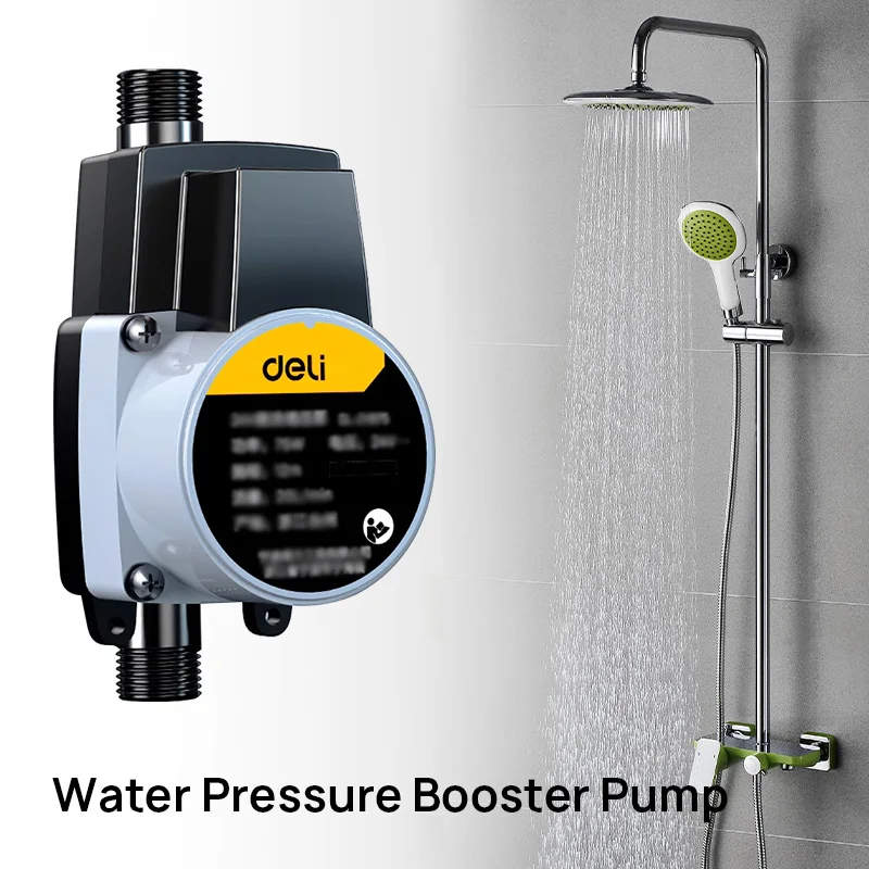 Deli 24V Booster Pump Brushless Water Pump Automatic Pressure Controller Home Boost Water Heater for Sprinklers Shower